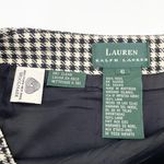 Ralph Lauren Vintage Lauren  Wool Houndstooth Pencil Skirt Size 6 Black White Y2K Photo 4