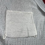 J. McLaughlin  Cardigan Womens XL Metallic Knit Open Front Pockets Shimmer Sparkle Photo 4