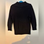 Ralph Lauren Lauren Jeans Women's Black Sweater 1/4 Button Collared Size small Photo 3