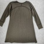 Cloud Chaser Sweater Dress Womens 2X Brown Olive Seamed A-line Pull On Midi Photo 2