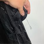 Francesca of Damon for starington black beaded silk dress‎ size 8 Photo 3