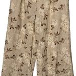 House of Harlow 1960 Pants Womens Size 6 Linen Rayon Beige High Rise Wide Leg Tan Photo 5