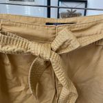 NWT Stitch Star Belted Crop Pants Cuffed Mustard Yellow 3X Photo 3