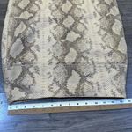 Elegance Paris Snakeskin High Waisted Pencil Skirt Size 12 Gray Photo 5
