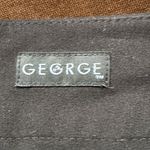 George Black Midi Skirt Closure Zipper In Back Fully Lined Liner Has Rip Sz 16 Photo 6