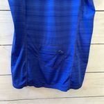 Athleta  |Women Half Zipper Athletic Workout Top Royal Blue Size Large Photo 4