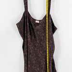 Cabernet Brown Animal Print Scoop Neck Wide Straps Short Night Gown Size 3x Photo 5