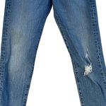 Levi's Levi’s SZ 24 Wedgie Jeans Button-Fly Distressed Frayed Hems Medium Wash Blue Photo 2