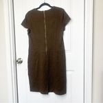 Peruvian Connection  brown knit‎ sheath dress size 10 has pocket earth minimalist Photo 2