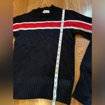 Vintage Dallas knitting co. college sweater size 34 Black Photo 11