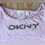 DKNY Jeans Shirt w/Sequin Bead Embellished Logo Photo 2