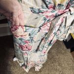 Hanky Panky Vintage 80s Robe Women's  floral long belted pockets lounge cottage Photo 3