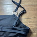 Xhilaration Women's Ring Bralette Bikini Top Black Adjustable Strap Padded Small Photo 8