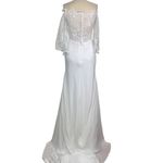 Wilderly Bride Violet Off the Shoulder Lace Deco Wedding Dress Size US 6 *Sample White Photo 7