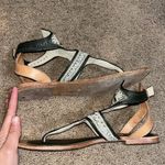Anthropologie Meher Kakalia Queen Sofia Beaded Festival Sandal 40 / 9 Gray Photo 0