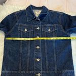 Vintage Denim Jean Jacket Dark Wash Size Large 100% cotton Photo 4