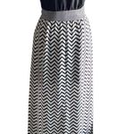 Charming Charlie So cute black and white maxi dress, black tank style top, white chiffon chevron skirt Photo 6