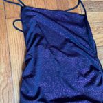 Lucy in the Sky Dress Purple Glitter Mini Dress Photo 3