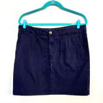 H&M LOGG Navy Blue Chino Mini Skirt Photo 0
