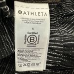 Athleta 305514 Trekkie Pants Flowy Pull On Drawstring Abstract Stripe Black 6 Photo 4