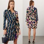 Donna Morgan  Wrap Casual Mini Dress Long Sleeve Surplice Short Size 4 Photo 1