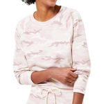 Lou & grey Size XS Pink Camouflage Crewneck Sweatshirt Photo 0
