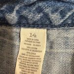 American Eagle Denim Shorts Womens Size 14 Distressed Light Wash Cuffed Blue Photo 4