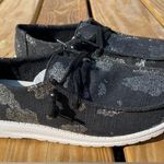 New Women's Gypsy Jazz Sparkly Cow Shoes Animal Print Slip on Sneakers size 8.5 Black Photo 0