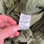 Pink Lily Olive Green Paperbag Pants with Tie Belt Size Medium Photo 2