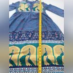 Chic Bohemian Blue and Green Long Sleeve Dress Size undefined Photo 6