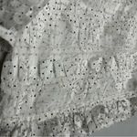 Nsr White & Black Dotted Puff Sleeve Sheer Blouse Size Medium Photo 2