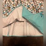 Madison Leigh White and Teal Floral Dress Photo 1