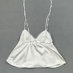 NWT Beverly and Beck Cami Top XS Women White Satin Lace Detail Sleeveless Pacsun Photo 1