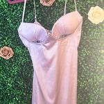 Oh Polly Purple Satin Dress Photo 2