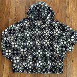 Marine layer  Laid-Back Sherpa Hoodie geometric floral L sweatshirt crop Boucle Photo 0