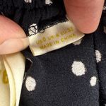 Maeve Polka Dot Finley Jumpsuit Wide Leg Drawstring Black Size US 0 UK 4 Photo 3