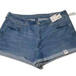 Arizona Jeans NWT Medium Wash Denim Blue Jean Shorts Mid Rise Plus Size 21 23 New Arizona Jean Photo 0