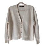 Jenni Kayne  Ivory 100% Cashmere Cardigan‎ Small Button Front Long Sleeves Photo 1