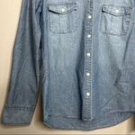 J.Crew  Denim Button Down Long Sleeve Shirt Top Size Small Photo 2