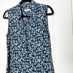 Equipment  Femme Sleeveless Leopard Print 100% Silk Shift Shirt Dress M Photo 2