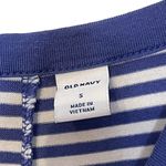 Old Navy Halter Swing Muscle Tank Dress Striped Stretch White & Blue Women Small Photo 5