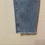 All Saints Distressed High Rise Skinny Jeans Raw Hem Womens 25 Blue Denim Zip Photo 3