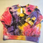 All in Favor Womens Sweatshirt Size Small Tie Dyed Crew Neck Photo 0