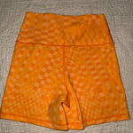 Aerie NWOT  Orange Checkered Shorts Size Medium Photo 0