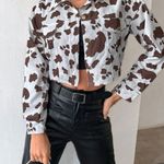 Amazon cow print cropped jacket  Photo 0