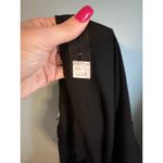 1960s Modette Vintage Mod Black Long Sleeve Sheath Dress Photo 8