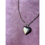 Vintage Gold Tone Barbie Etched Heart Locket Photo Pendant Chain Necklace Y2K Photo 4