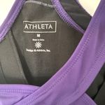 Athleta Purple Athletic Tankini Top Raceback Sports Bra Activewear z M Photo 4