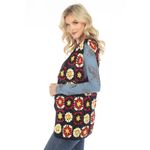 Lakhays Crochet Flower Garden Granny Square Kimono Open Cardigan S/M Cottagecore Black Size M Photo 1