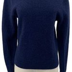 Vintage 90s Jos A Bank Merino Wool Sweater V Neck Fitted Long Sleeve Navy S/ M Blue Photo 0